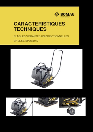 Planchas vibratorias de una dirección Bomag BP 25/50