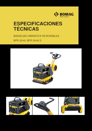 Planchas vibratorias reversibles Bomag BPR 25/40