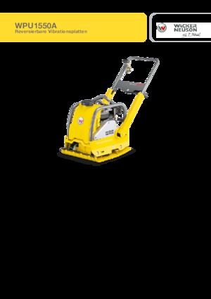 Planchas vibratorias reversibles Wacker Neuson WPU1550Aw