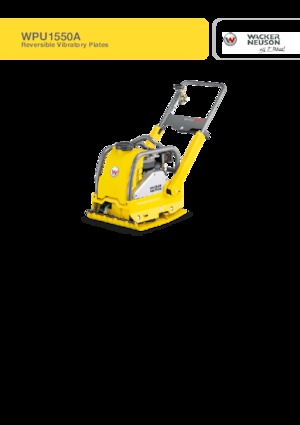 Planchas vibratorias reversibles Wacker Neuson WPU1550Aw