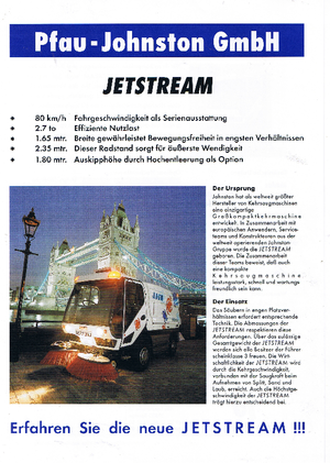 Camiones barredores - aspiración a la derecha Pfau-Johnston KSA 625