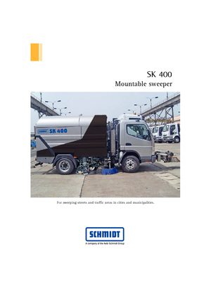 Camiones barredores - aspiración a la derecha Schmidt SK 400