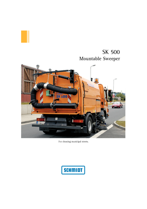 Camiones barredores - aspiración a la derecha Schmidt SK 500