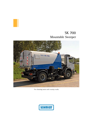 Camiones barredores - aspiración a la derecha Schmidt SK 700