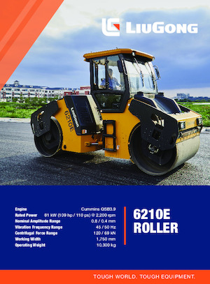 Rodillos vibrantes tándem Liugong 6210E
