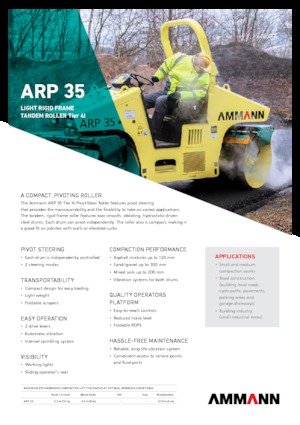 Rodillos compactadores mixtos Ammann ARP 35 K
