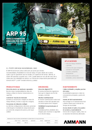 Rodillos vibrantes tándem Ammann ARP 95