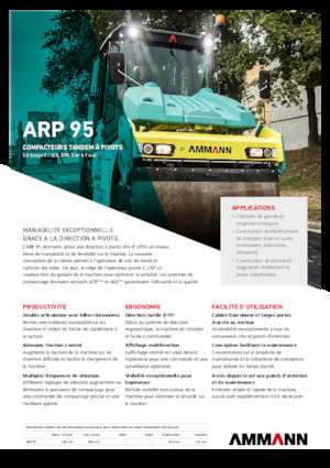 Rodillos vibrantes tándem Ammann ARP 95
