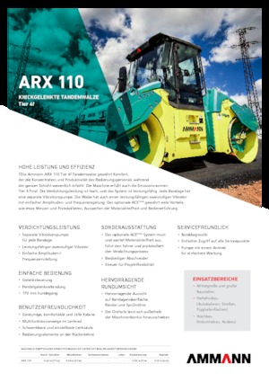 Rodillos vibrantes tándem Ammann ARX 110