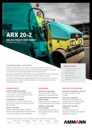 Rodillos vibrantes tándem Ammann ARX 20-2