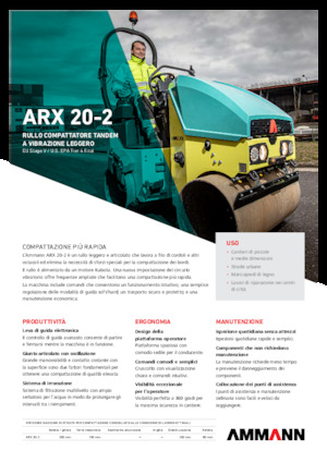 Rodillos vibrantes tándem Ammann ARX 20-2