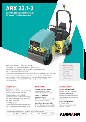 Rodillos vibrantes tándem Ammann ARX 23.1-2
