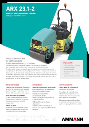 Rodillos vibrantes tándem Ammann ARX 23.1-2