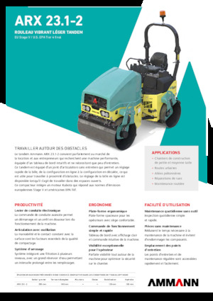 Rodillos vibrantes tándem Ammann ARX 23.1-2