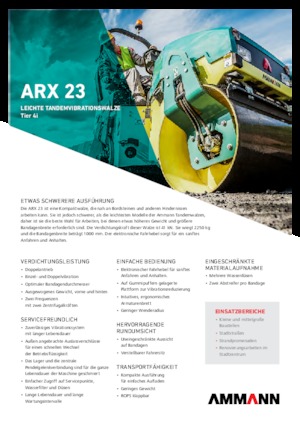 Rodillos vibrantes tándem Ammann ARX 23
