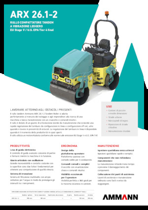 Rodillos vibrantes tándem Ammann ARX 26.1-2