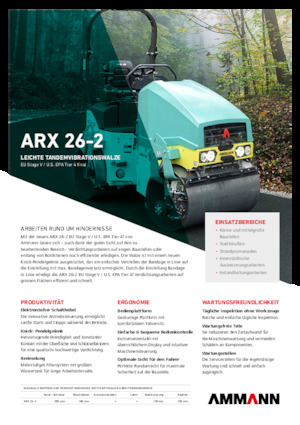 Rodillos vibrantes tándem Ammann ARX 26-2