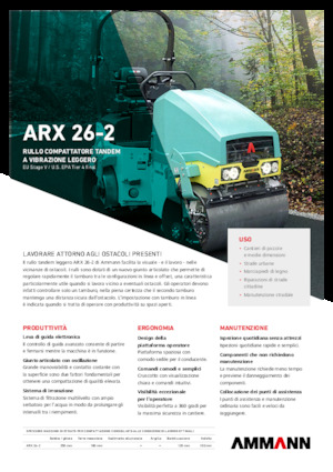 Rodillos vibrantes tándem Ammann ARX 26-2