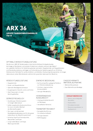 Rodillos vibrantes tándem Ammann ARX 36