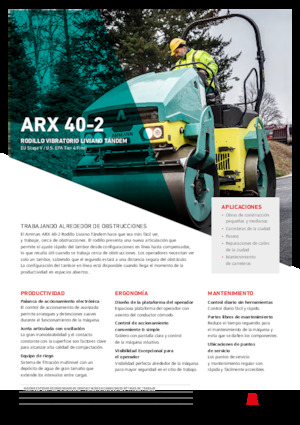 Rodillos vibrantes tándem Ammann ARX 40-2