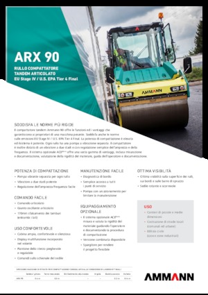 Rodillos vibrantes tándem Ammann ARX 90 T 4f