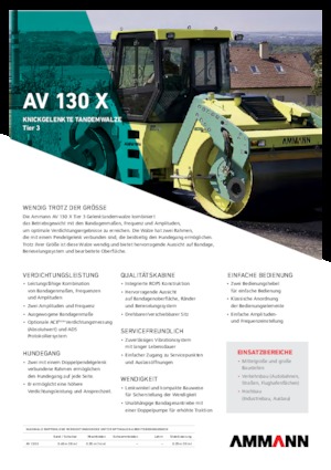 Rodillos vibrantes tándem Ammann AV 130 X