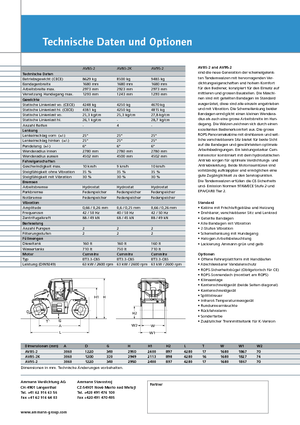 Rodillos vibrantes tándem Ammann AV 95-2