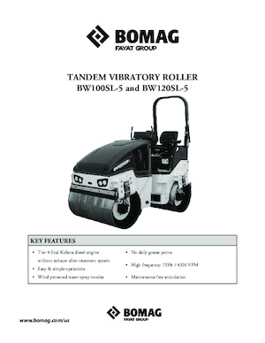 Rodillos vibrantes tándem Bomag BW 100 SL-5