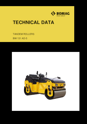 Rodillos vibrantes tándem Bomag BW 131 AD-5