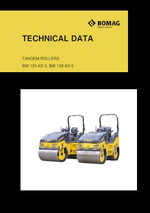 Rodillos vibrantes tándem Bomag BW 138 AD-5