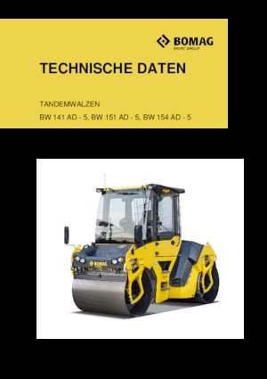 Rodillos vibrantes tándem Bomag BW 151 AD-5