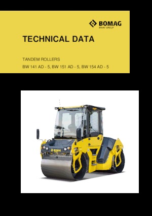 Rodillos vibrantes tándem Bomag BW 141 AD-5