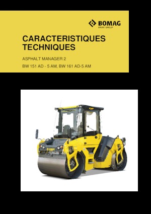 Rodillos vibrantes tándem Bomag BW 161 AD-5 AM