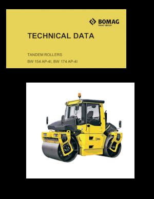 Rodillos vibrantes tándem Bomag BW 154 AP-4I