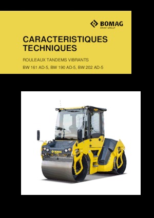 Rodillos vibrantes tándem Bomag BW 161 AD-5