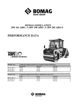 Rodillos vibrantes tándem Bomag BW 161 ADO-5