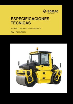 Rodillos vibrantes tándem Bomag BW 174 AP 4 AM Hybrid