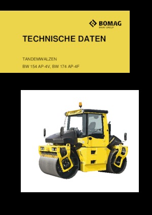 Rodillos vibrantes tándem Bomag BW 174 AP 4f
