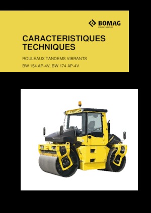 Rodillos vibrantes tándem Bomag BW 174 AP 4f