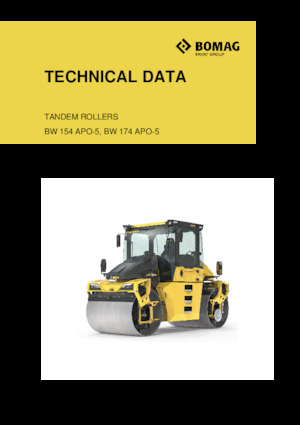 Rodillos vibrantes tándem Bomag BW 154 APO-5