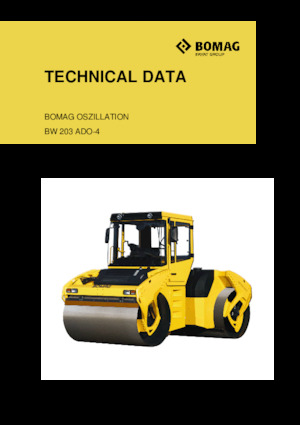 Rodillos vibrantes tándem Bomag BW 203 ADO-4