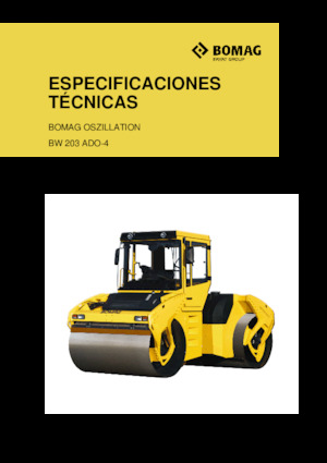 Rodillos vibrantes tándem Bomag BW 203 ADO-4