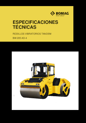 Rodillos vibrantes tándem Bomag BW 205 AD-4