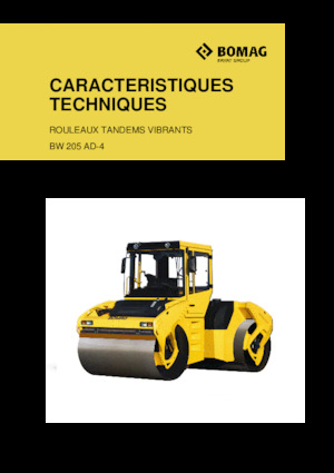 Rodillos vibrantes tándem Bomag BW 205 AD-4