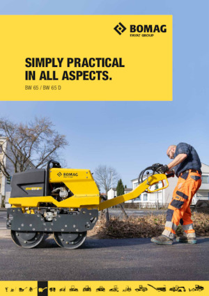 Rodillos vibrantes tándem Bomag BW 65