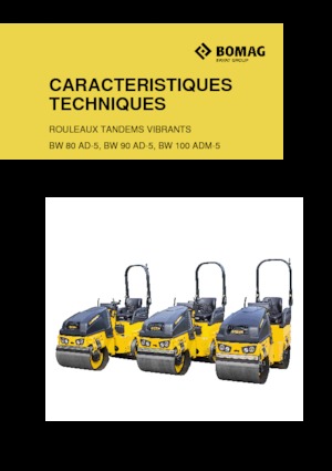 Rodillos vibrantes tándem Bomag BW 100 ADM-5