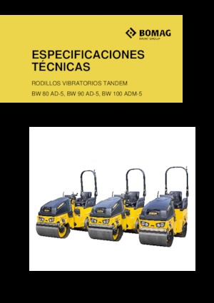 Rodillos vibrantes tándem Bomag BW 90 AD-5
