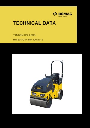 Rodillos vibrantes tándem Bomag BW 100 SC-5