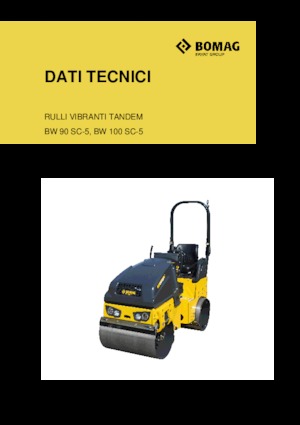 Rodillos vibrantes tándem Bomag BW 100 SC-5