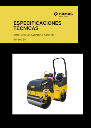 Rodillos vibrantes tándem Bomag BW 900-50